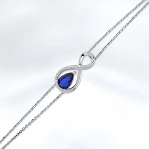 Karat Pırlantalı Safir Bileklik